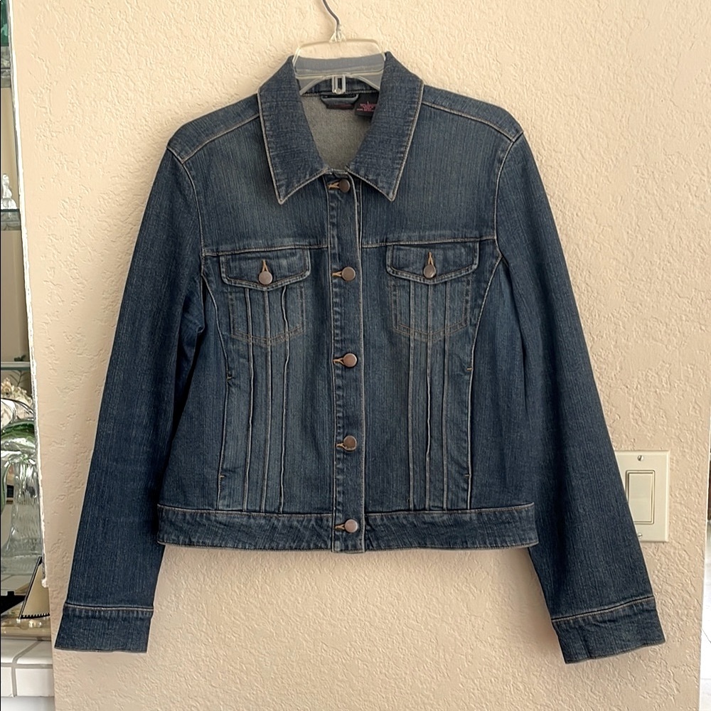 Willi Smith Blue Jean Jacket Cropped Style